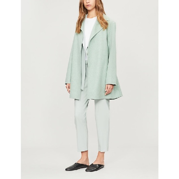 Theory Cashmere Blend Melange Overlay Coat - Picture 5 of 9